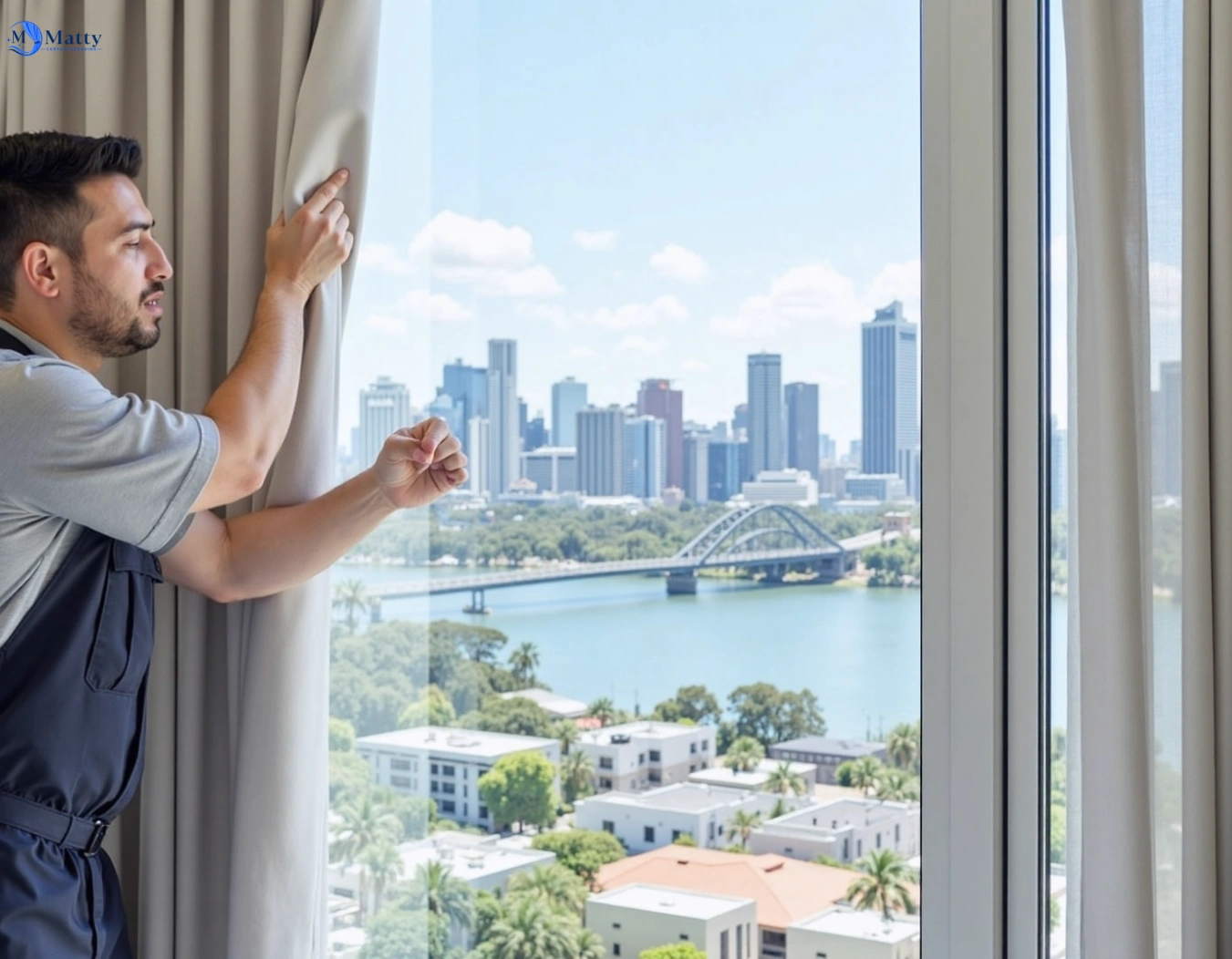 Professional curtain steam cleaning service bangholme-vic QLD by Matty Curtain Cleaning